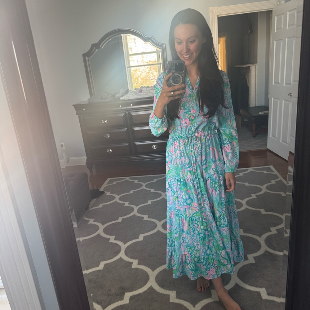 Lilly Pulitzer Cori Shirtdress Maxi Dress - Picture 3 of 3
